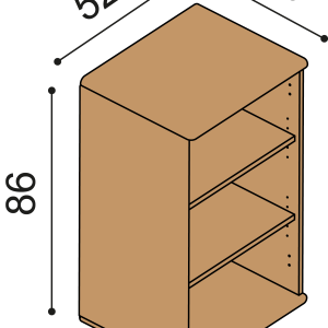 Komoda FLABO FL1/4 otvorená