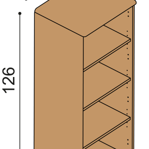Komoda FLABO FL1/6 otvorená